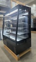 Полу - вертикална хладилна витрина VESTA 129 / 1290x800x1600mm , Plug in, R290, отворена с нощна щора