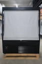 Полу - вертикална хладилна витрина VESTA 129 / 1290x800x1600mm , Plug in, R290, отворена с нощна щора
