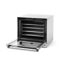 Конвекторна фурна с овлажняване Hendi H90S 4 тави ; регулируем термостат 50-300 gr C ; 595x595x570мм (с включени тави) 