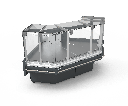 Щандова хладилна витрина BARBUDA L PLATINUM Ъглова х1200х1200mm, Plug-in, с депо, без страници