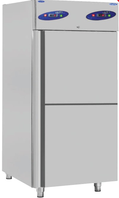 Хладилник инокс две врати 0/+8 & -10/-22, 70x81x207