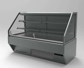 Полувертикална хладилна витрина NAURU 1250x910x1300мм Plug-in