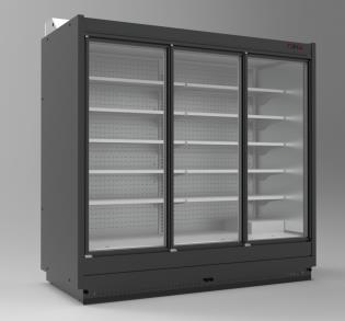 Wall refrigerated display case SUMBA / PLUG-IN / WITH HINGED DOOR 2500x875x2170mm