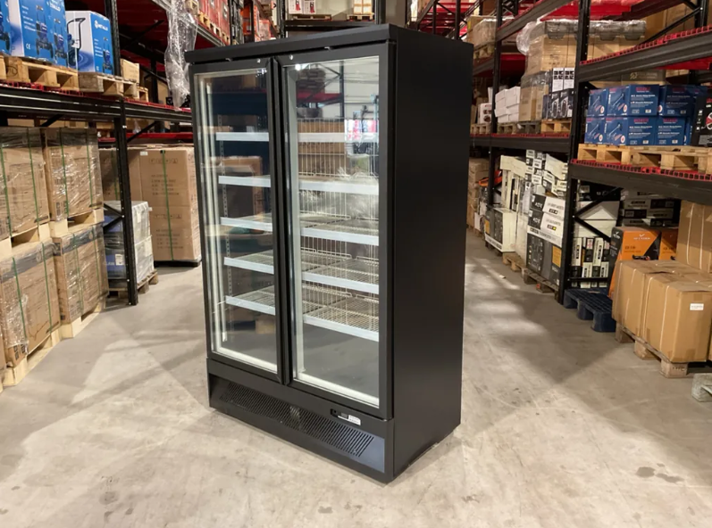 Two-door upright freezer