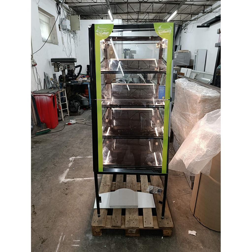 Топла витрина за готова храна сандвичи, закуски и печива Wanzl 670х870х1750 мм Отопляема плоча на всеки рафт