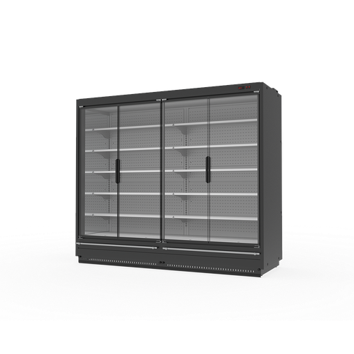 [mtk.SARDINYA HXL2500 remote] Крайстенна хладилна витрина SARDINYA HXL 2500х1150х2224мм, отворена, основа + 6 рафта, с LED осветление на рафтовете, за изнесен агрегат