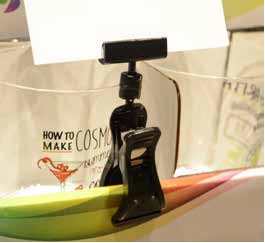 Large clip with label holder