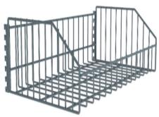 HARDWARE WIRE BASKET SHELF FOR UPRIGHT D:400 / L:665 H:180 ELECTROSTATIC PAINT