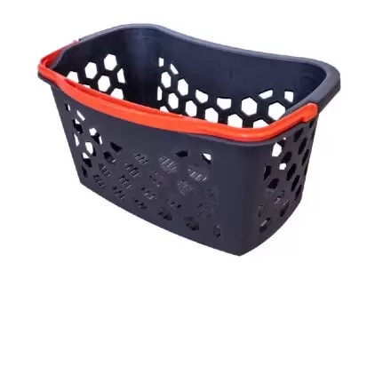 Basket 25 lt with 1 handle / black