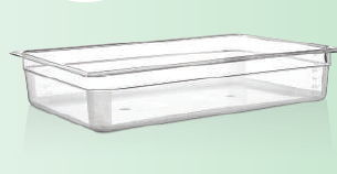[GastroPlast/GNP-11100] Gastronorm vessel 1/1 100 mm-transparent