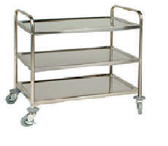 [KRCS.SA.855-3] Количка за сервиране, 800x550x950, 3 табли