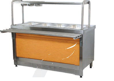 [KRCS.ESTUE.1570-430] Бен мари електрическо 4GN, 1500x700x850/1350 