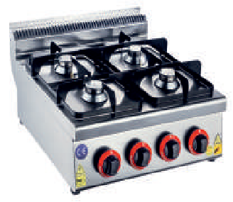 [KRCS.SOGL.557.CE] Gas stoves, 500x570x290, 4 hotplates