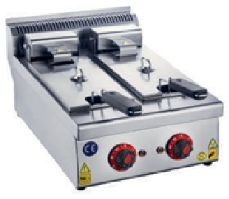 Double electric fryer, SNACK series 600x570x290, 5+5 l.