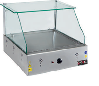 Electric glass showcase for sweets, 800x600x550
