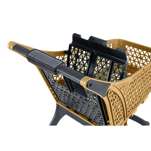 [GP-PM-004-Gold] Пластмасова количка за пазаруване 100л./ Златна