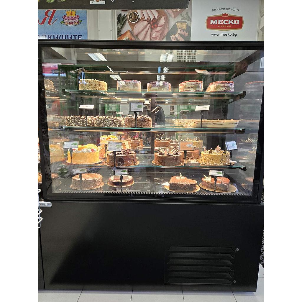 Pastry refrigerated display case CARINA 1250 x723x1400mm