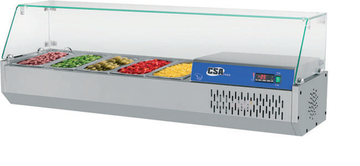 [KRCS.CS.GRNK.120] Хладилна витрина Салатиера 4x1/3GN 120x39x46 см
