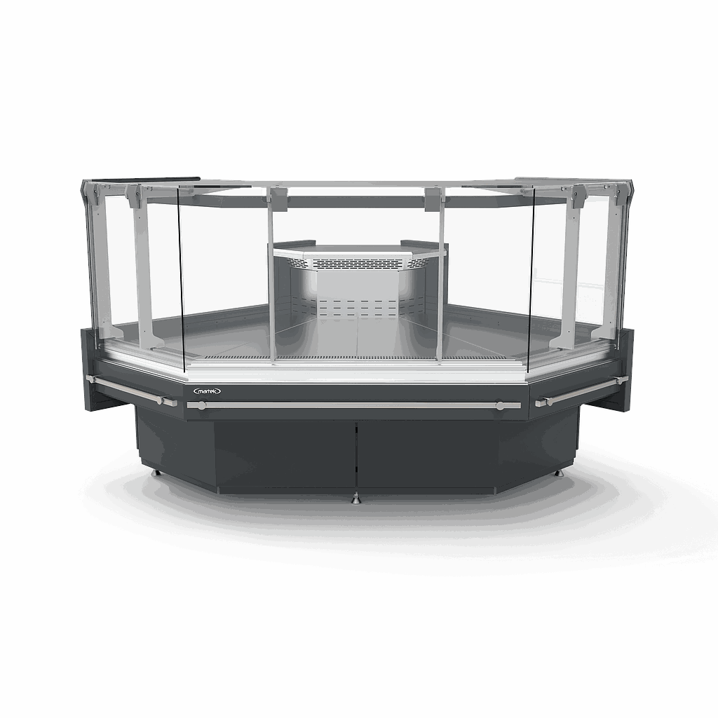 Stand refrigerated display case BARBUDA L PLATINUM Corner x1200x1200mm, Plug-in, with depot, without pages
