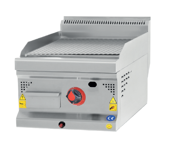 Grill plate type ribbed GAS