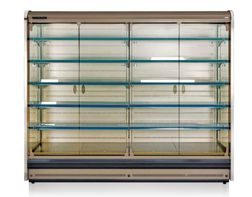 [Mtk.108784] Крайстенна хладилна витрина SARDINYA HM с врати Single Glass, изнесен агрегат и LED осветление, 3750х910х2200мм