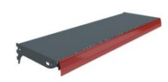 Shelf * 300x665mm (T:0.6) kit with price strip + brackets