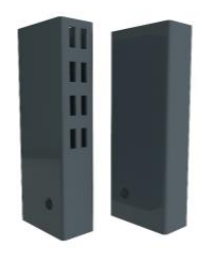 Колона за крак * 30х60х2250 мм, едностранна перфор. 