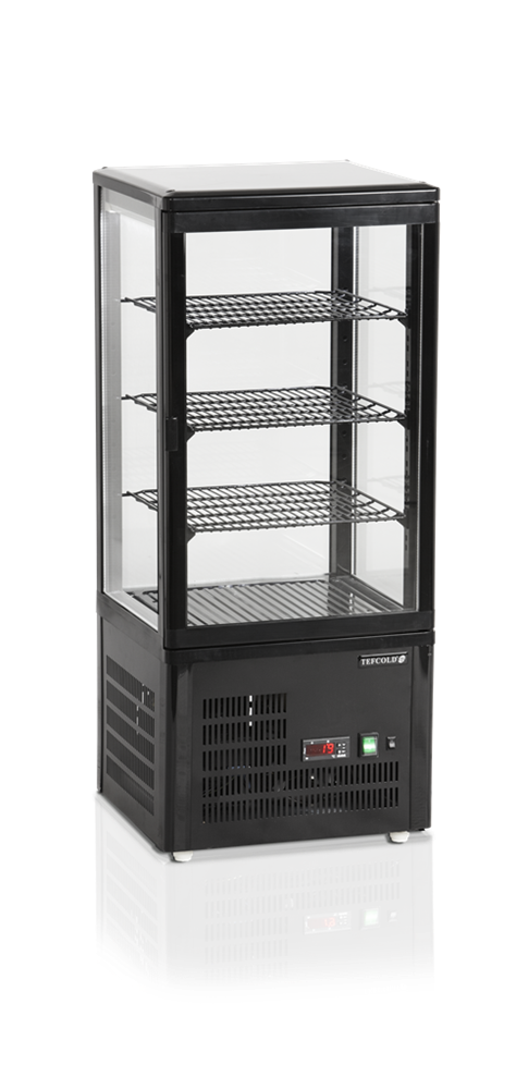 Refrigerated showcase for cakes UPD80-BLACK 428x386x1000