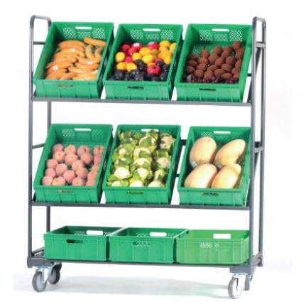 Rack-cart for fruits and vegetables 168x130x51