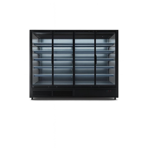 [AC.Nicole.25B] Wall-mounted refrigerated display case Nicole LK25B / 2570x770x2000mm - Plug-in/ R290