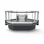 BARBUDA L PLATINUM Freestanding display cabinet Corner 90º, Plug-in